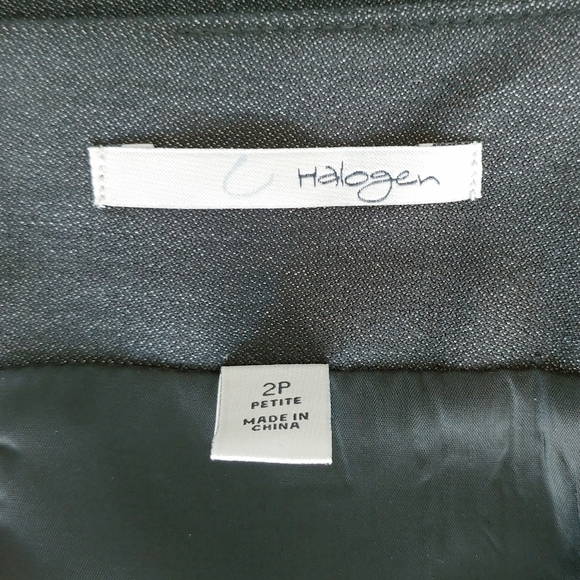 Halogen Pencil Skirt Lined Grey Sz 2P Women's - Picture 6 of 8